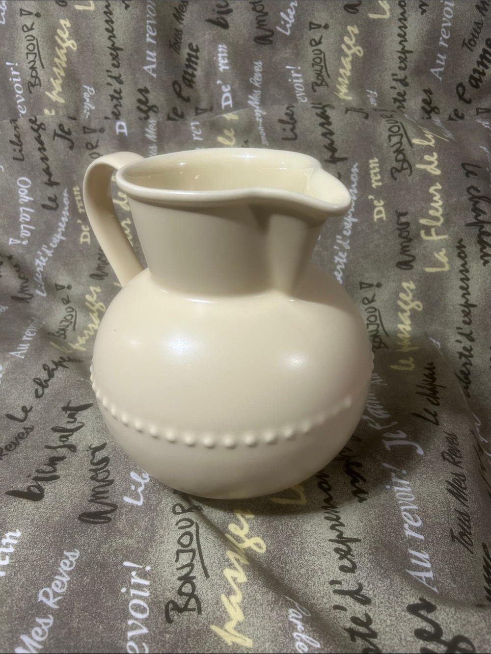 Danks Rondure Cream Ceramic Pitcher Vase